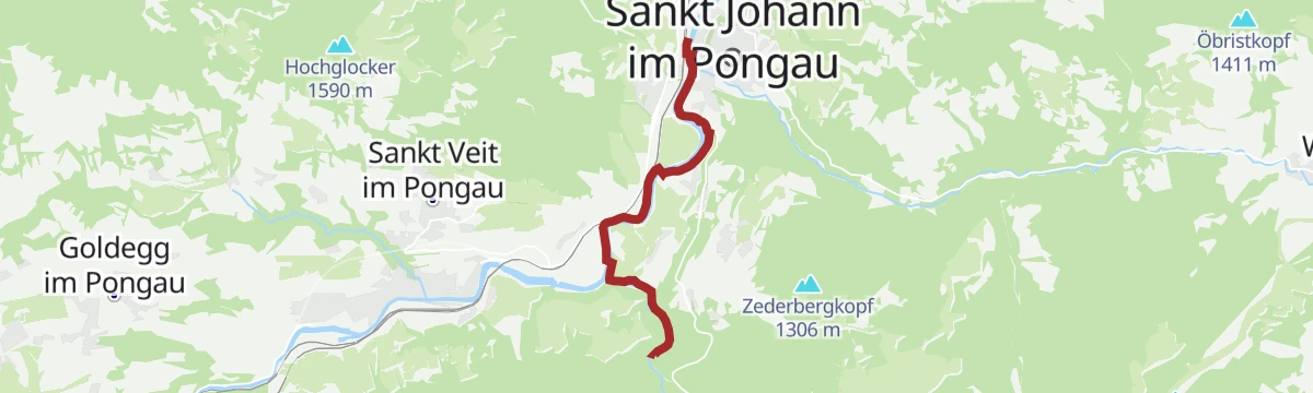Route map: Bahnhof - Liechtensteinklamm